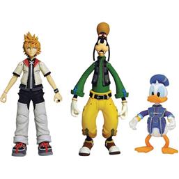 Kingdom HeartsRoxias, Donald Duck, Goofy Action Figurer 18 cm