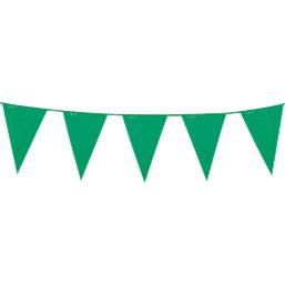 Diverse: Flagbanner - Grøn - Mellem - 10 meter