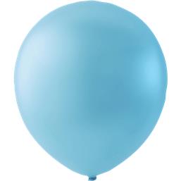 Diverse: Lysblå metallic Latex balloner 23 cm 100 styk